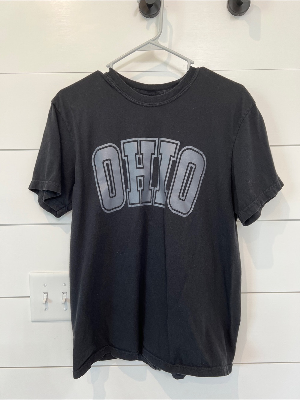 Comfort Colors Black Short-Sleeve Ohio Graphic Tee